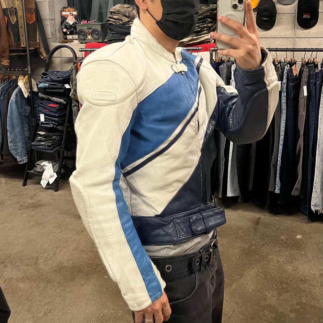 80s Hein Gericke 가죽 레이싱 자켓 (95) 상품이미지9