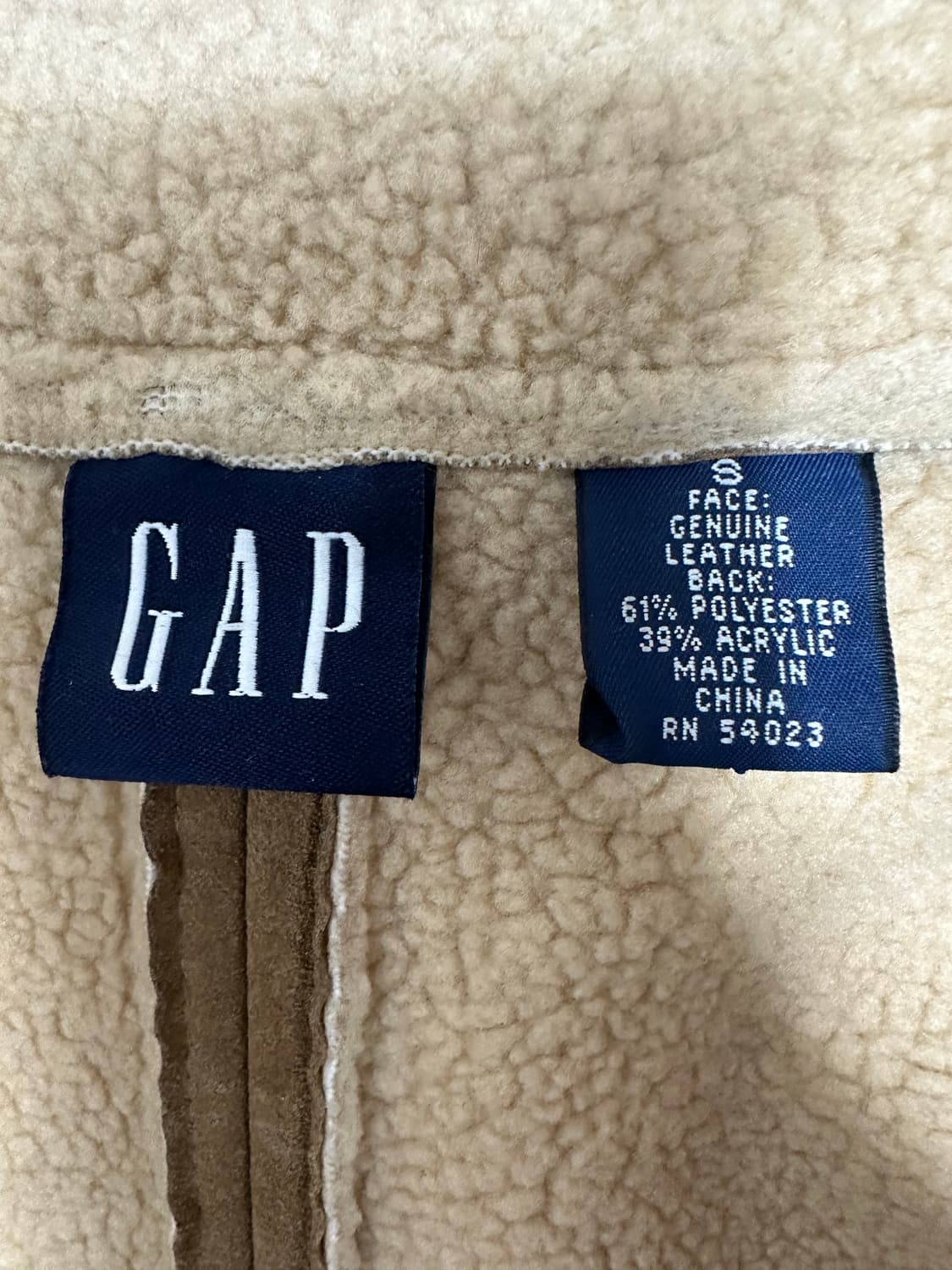 GAP 갭 스웨이드 양털 무스탕 자켓 상품이미지5