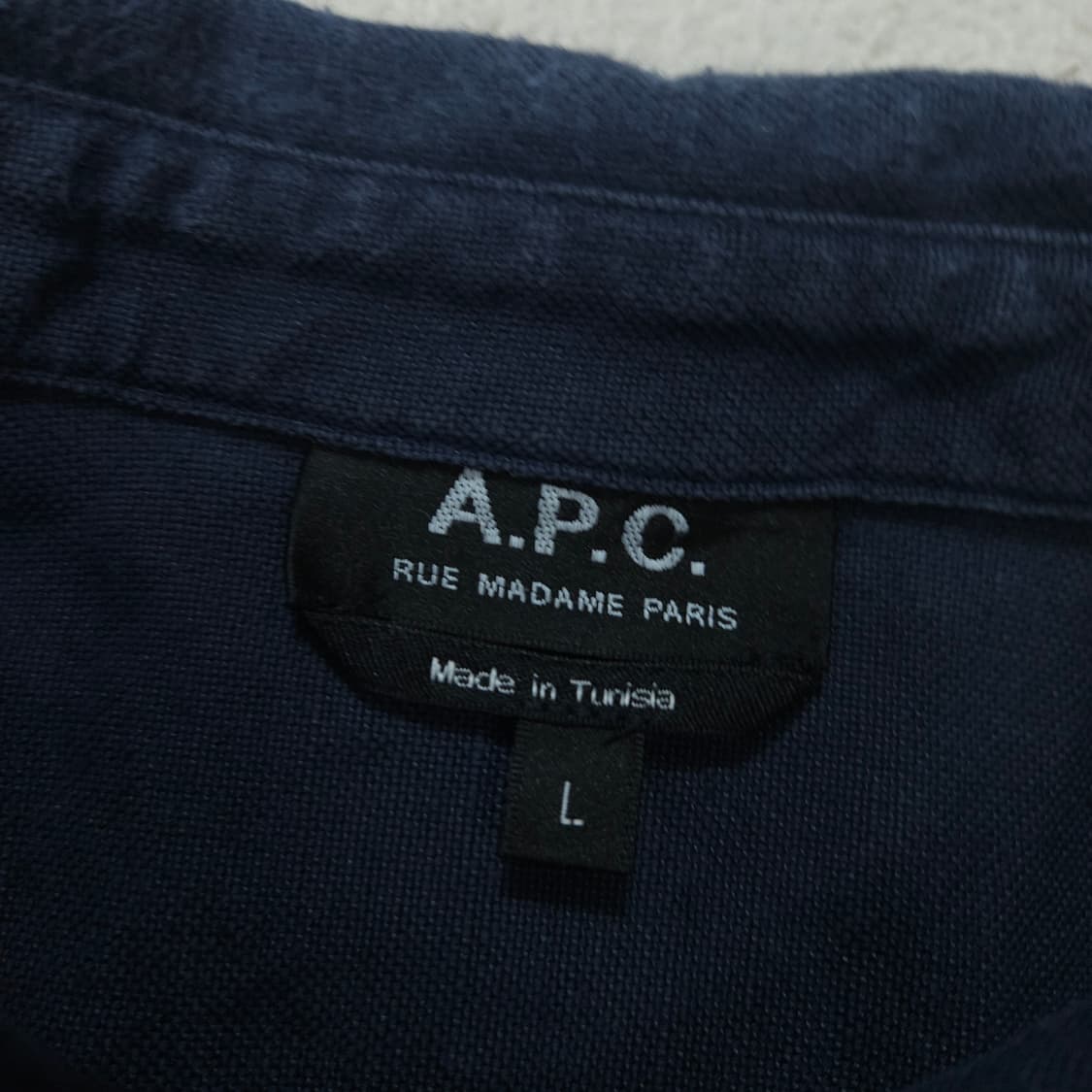 아페쎄 코튼 린넨 셔츠 L 상품이미지5