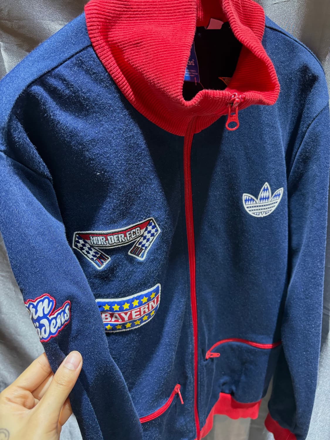 L 아디다스 바이에르뮌헨 패치 트랙탑 상품이미지5