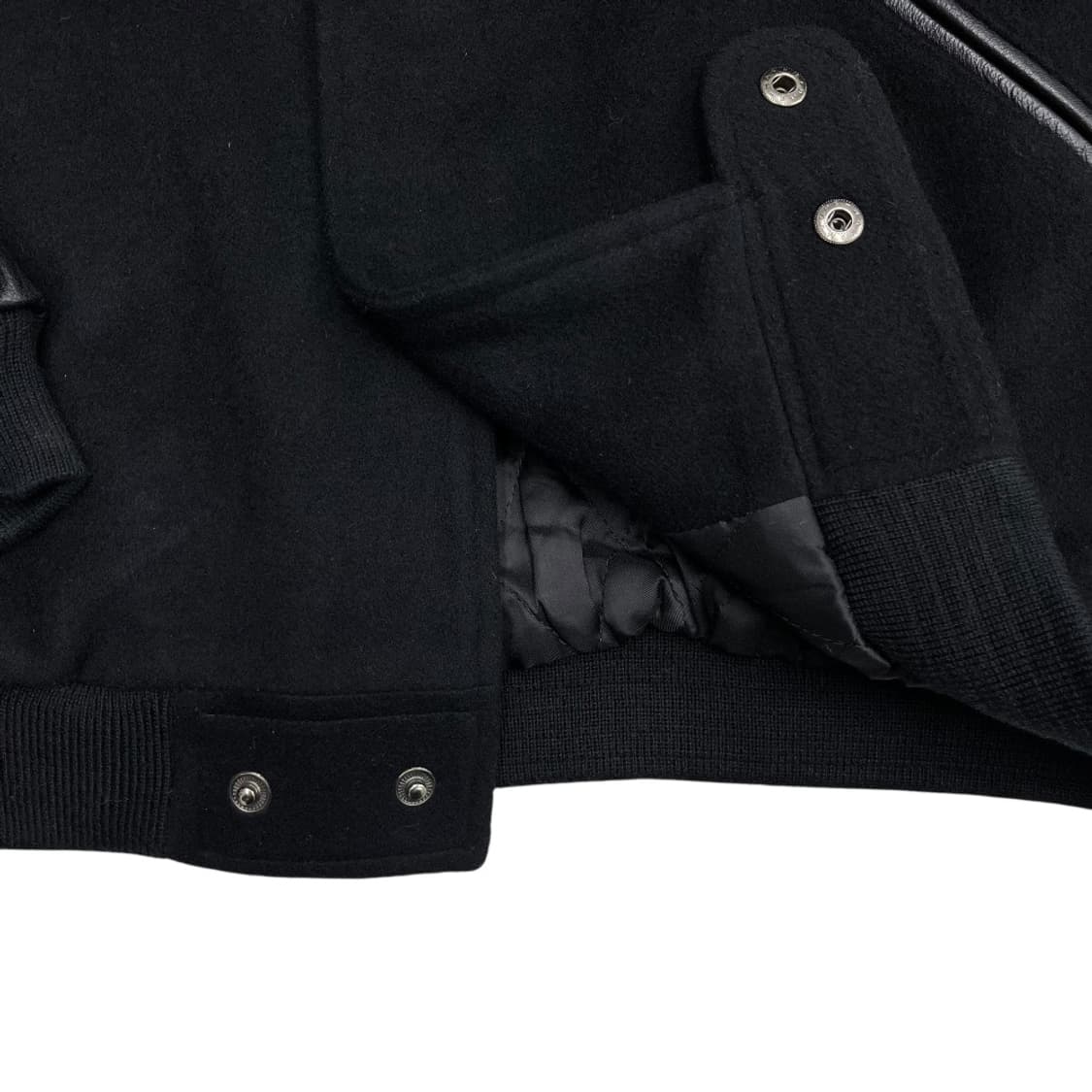 캘빈클라인 블랙 바시티 모 가죽자켓 95 상품이미지5