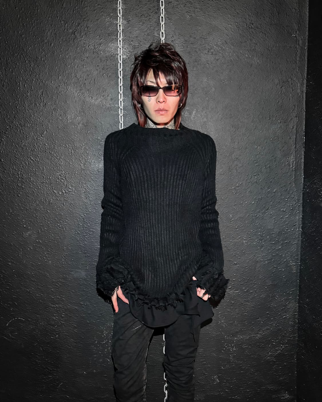 Black Distressed Knit 상품이미지2