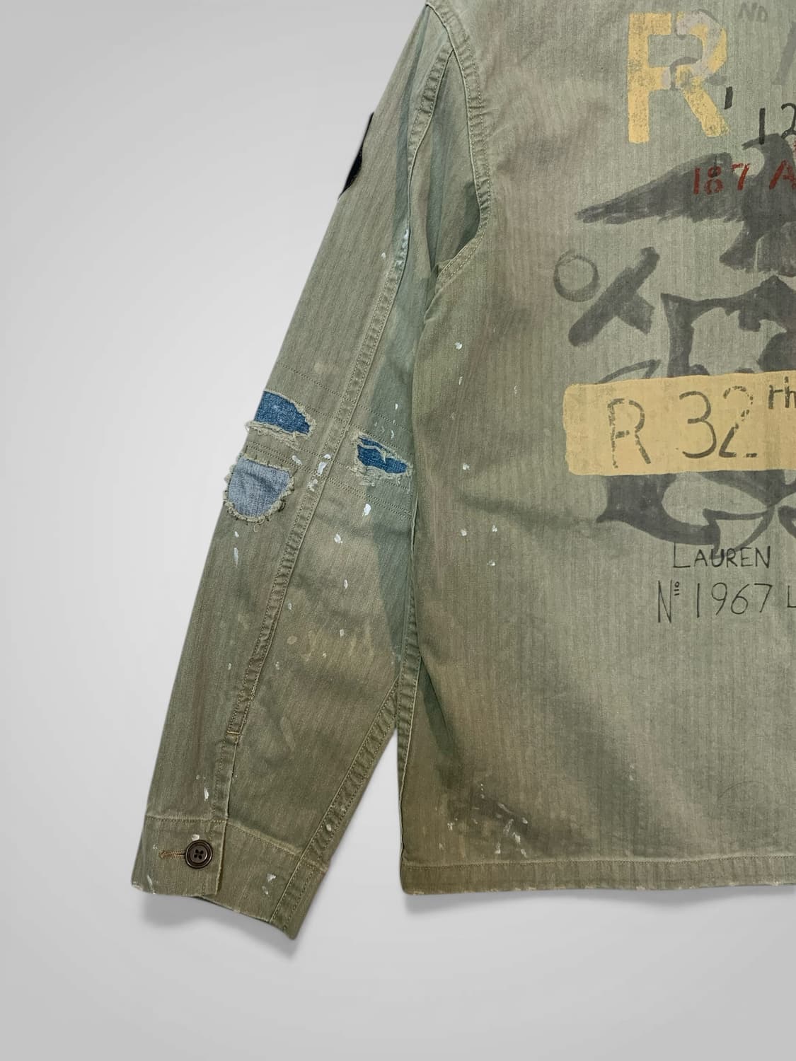 [M]폴로 컨트리 디스트레스 페인팅와팬패치 사파리야상자켓 상품이미지8