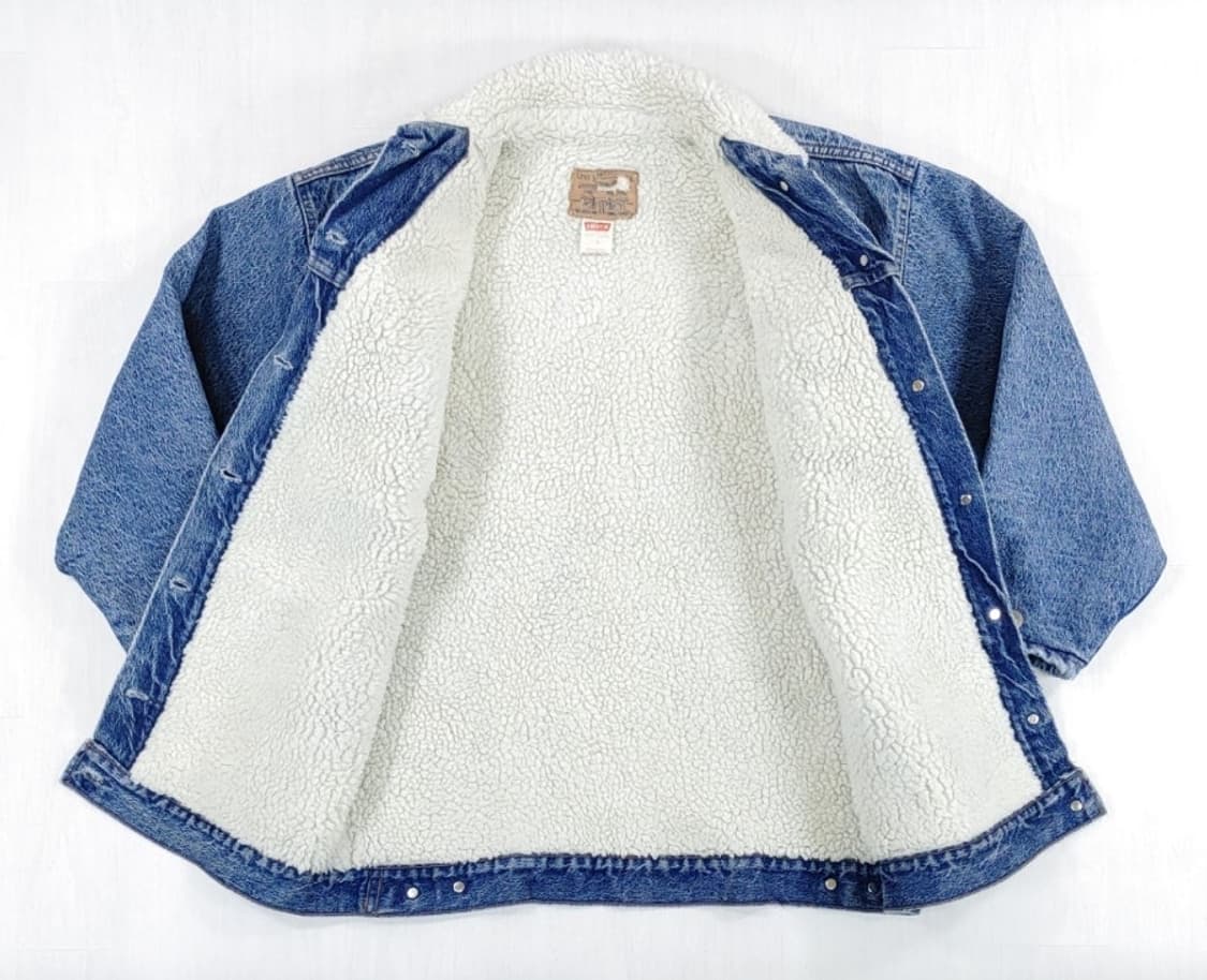 90년대 리바이스 우먼 77935-8206 데님코트 M 상품이미지7