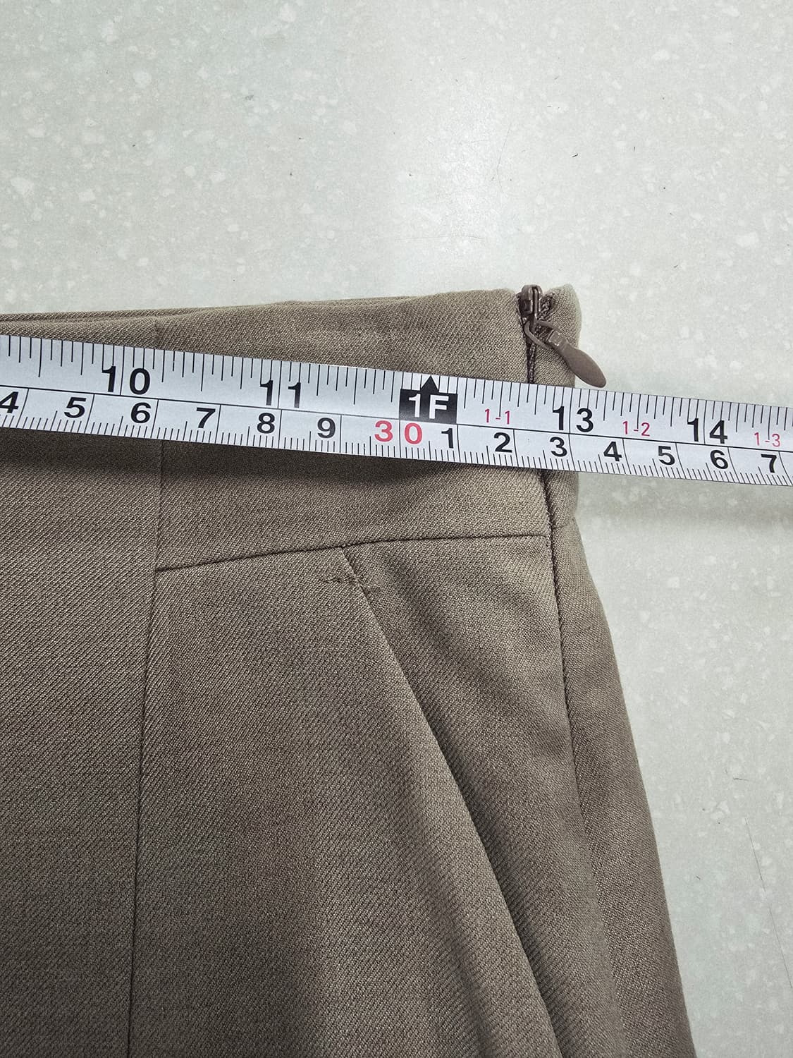 mohan 베이지 플리츠 롱 스커트S 상품이미지8