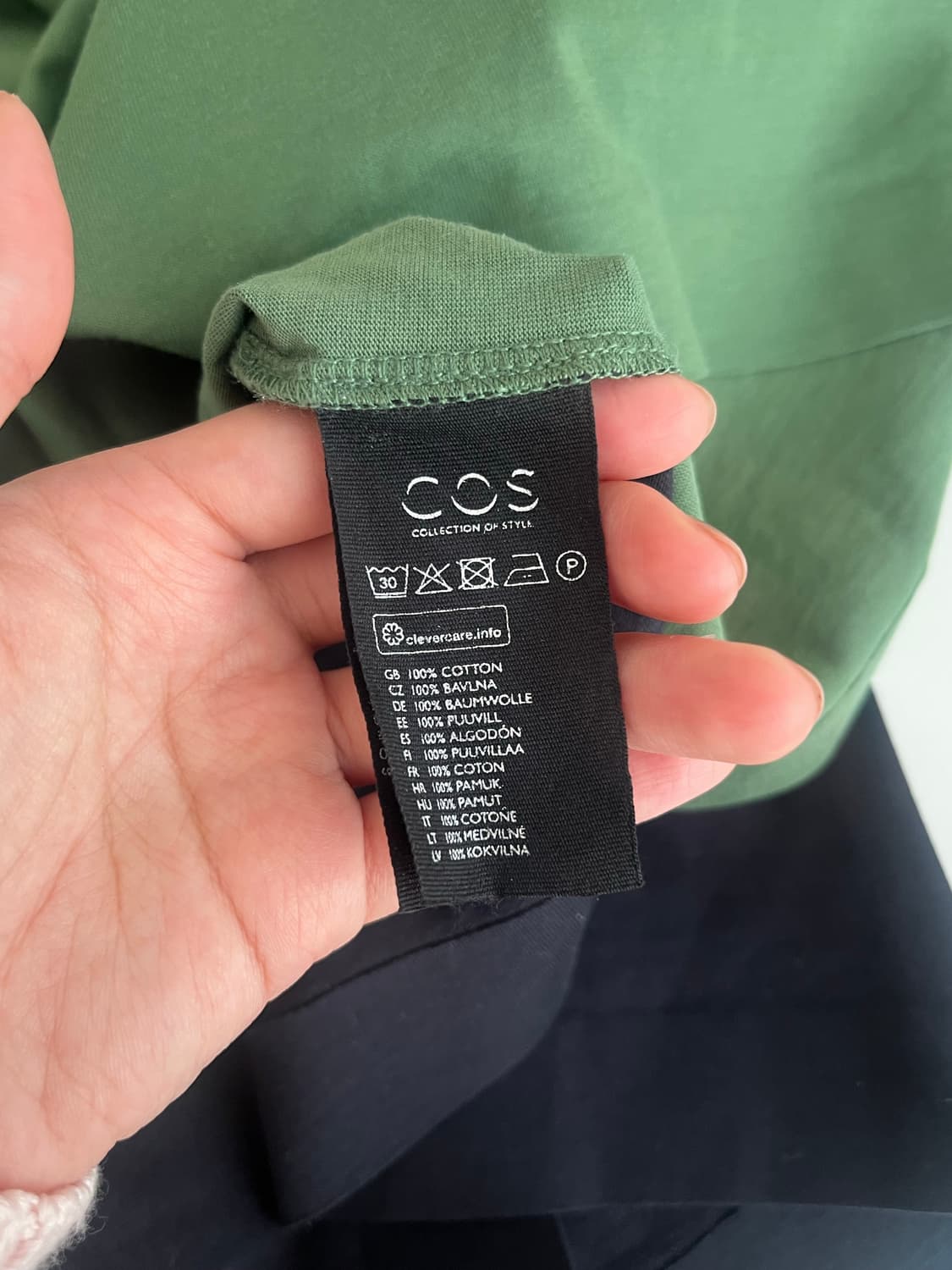 M) 코스 COS 멀티 컬러 배색 반팔 티셔츠 상품이미지6