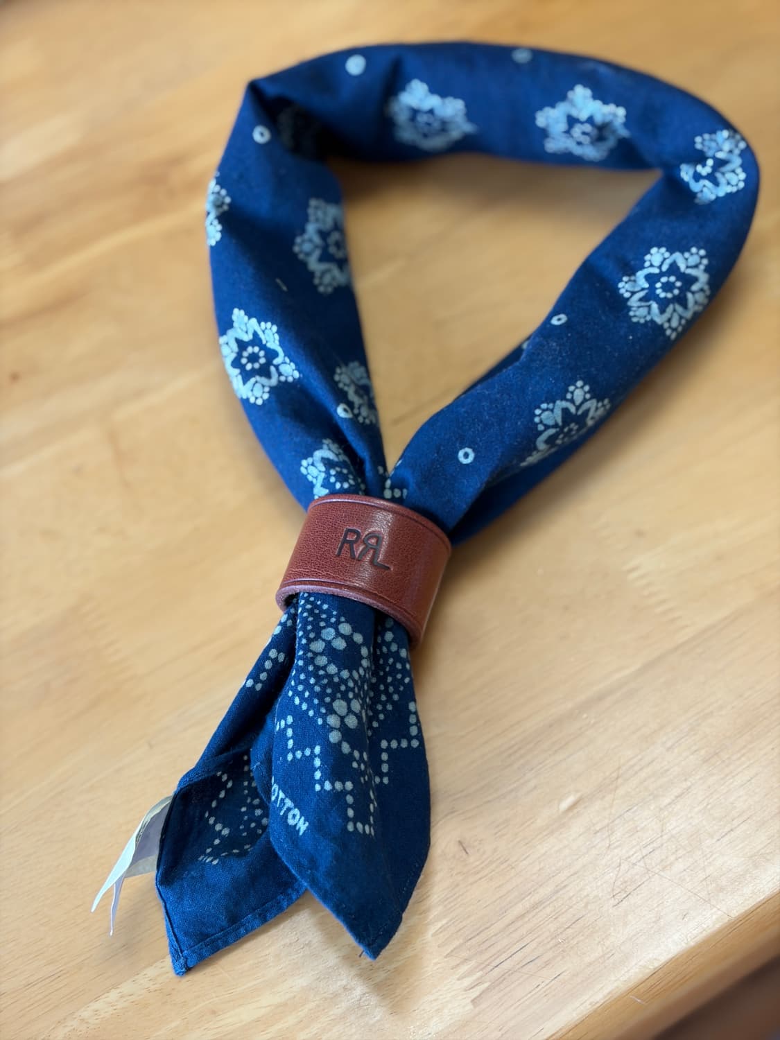 RRL 통가죽 스카프 슬라이더 반다나 홀더 상품이미지1