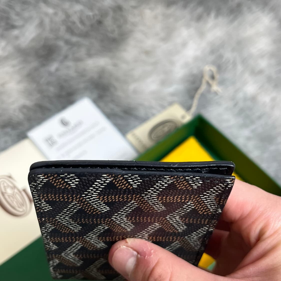 고야드 인서트 카드지갑 블랙  상품이미지5