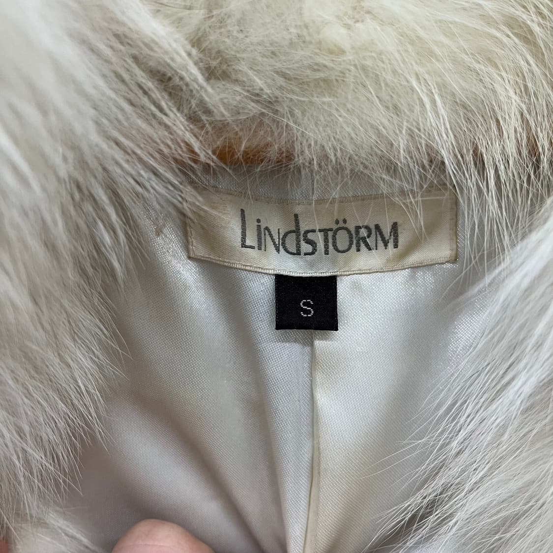 아이보리 폭스 퍼 자켓 여S 상품이미지4