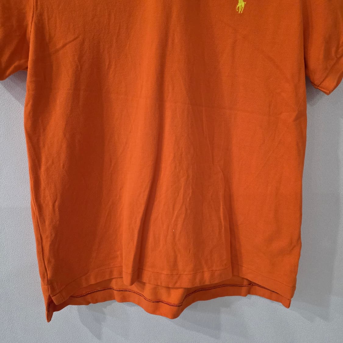 폴로 랄프로렌 오렌지 커스텀핏 반팔 카라티 M 상품이미지4