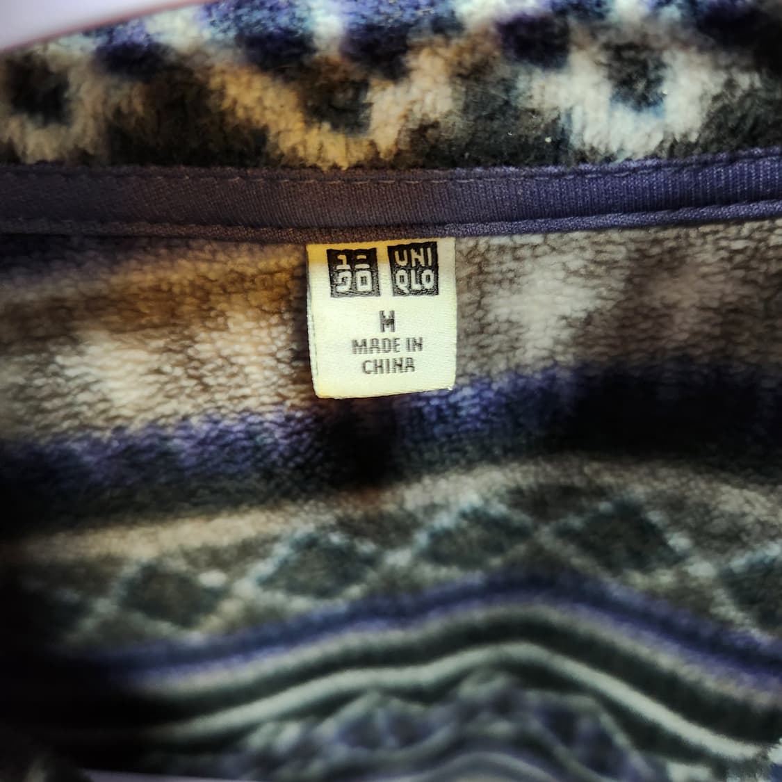 유니클로 노르딕패턴 후리스집업 M(S) 상품이미지5