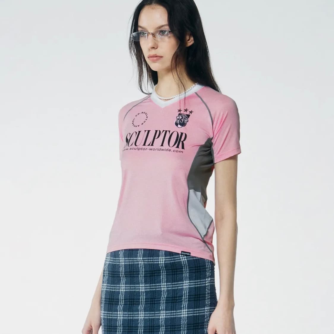 스컬프터 저지 티 핑크 상품이미지1