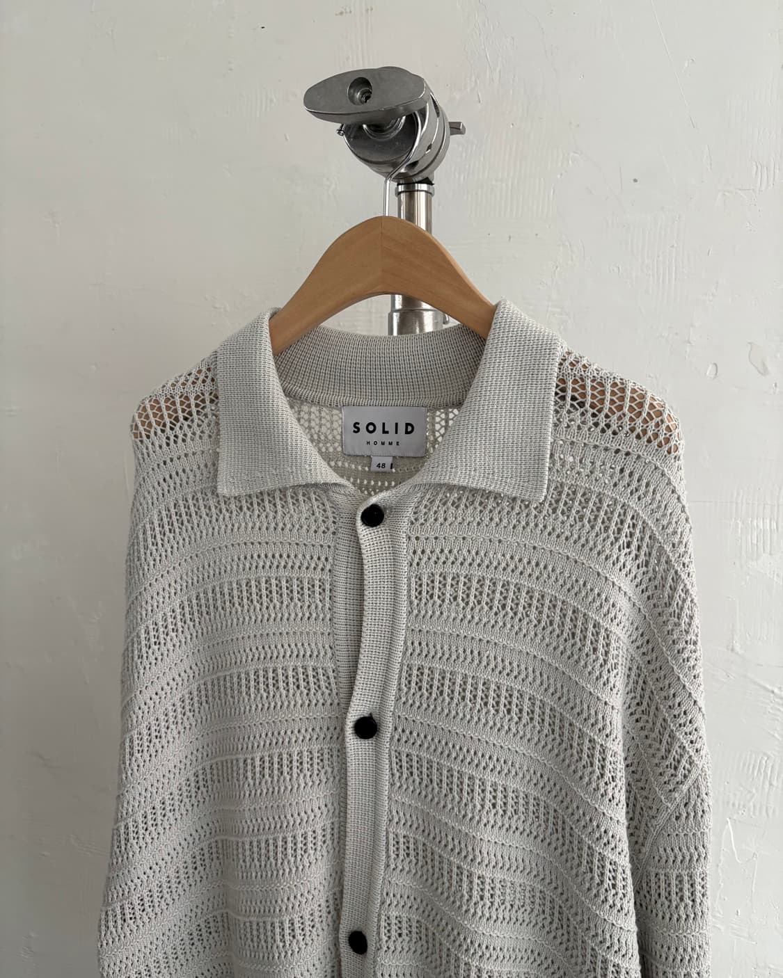 Solid Homme 솔리드옴므 23FW 크로쉐 가디건 상품이미지2