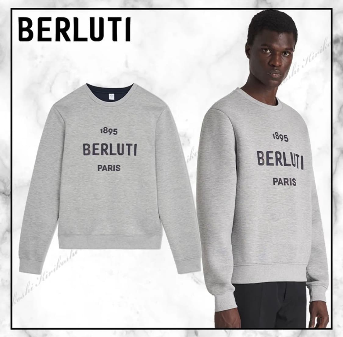 벨루티 1895 레더 패치로고 신상 맨투맨 상품이미지1