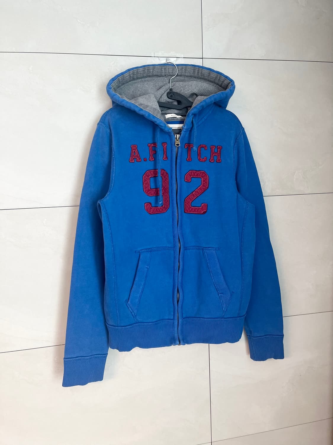 아베크롬비 스펠로고 불루 후드집업 [L] 상품이미지2