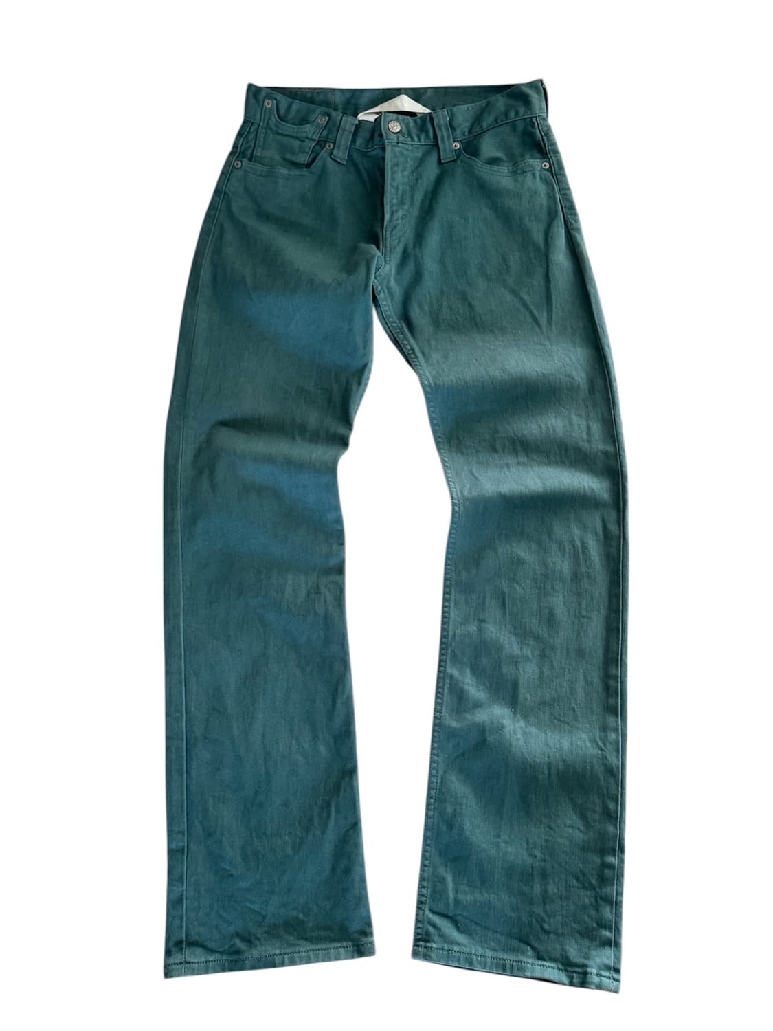 리바이스 523 스트레이트핏 그린 데님 팬츠 상품이미지1