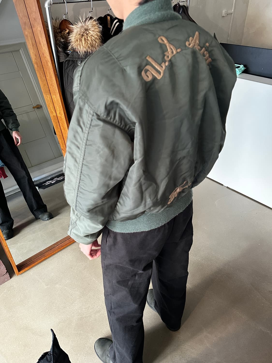 Us air force 세이지그린 ma1 상품이미지2