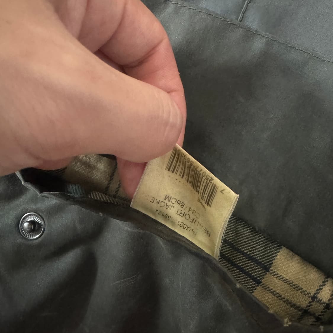 바버 뷰포트 왁스자켓 34 사이즈 상품이미지6