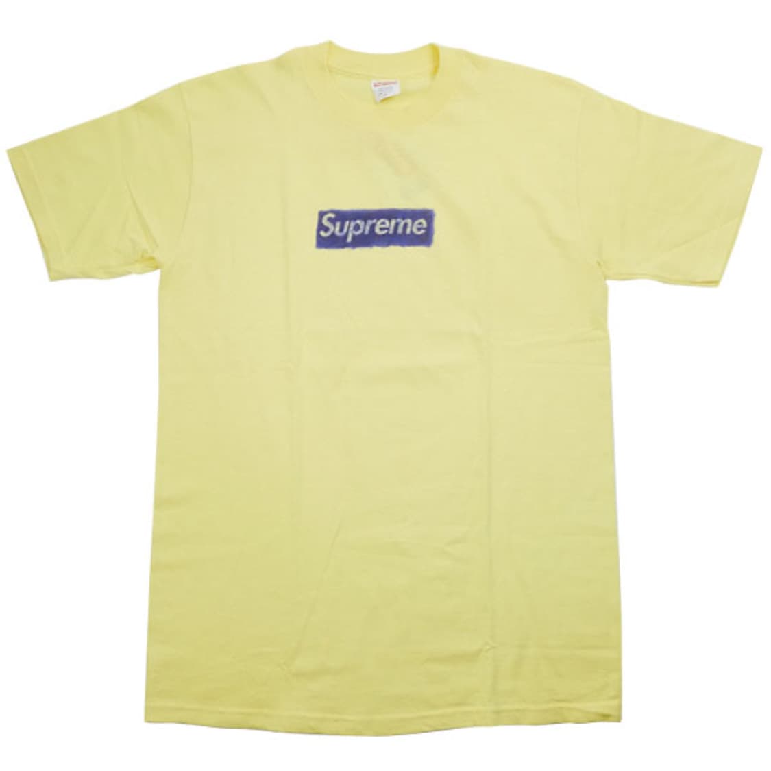 슈프림 2004 Molodkin 펜 박스로고 티셔츠 옐로우 상품이미지6