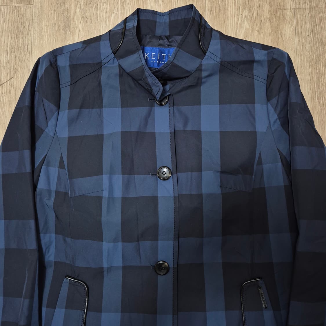 키이스 런던 여성 체크 트렌치 싱글 레인코트 (37) 상품이미지2