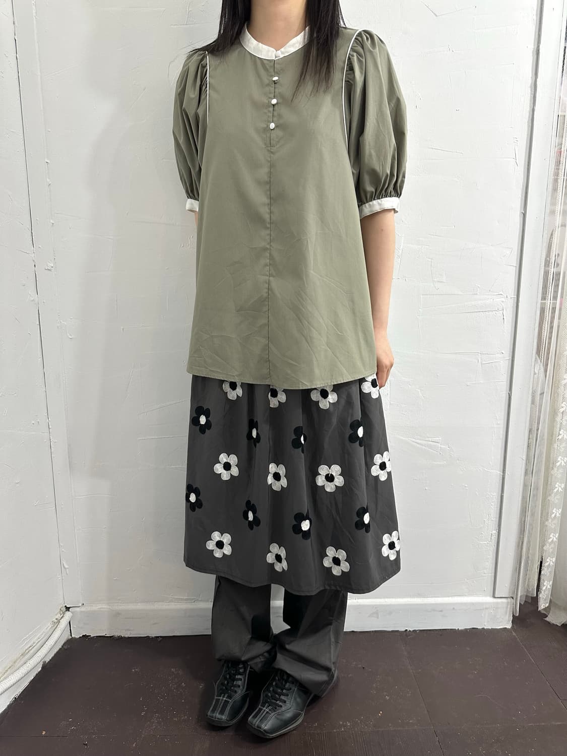 beams heart puff blouse 상품이미지5