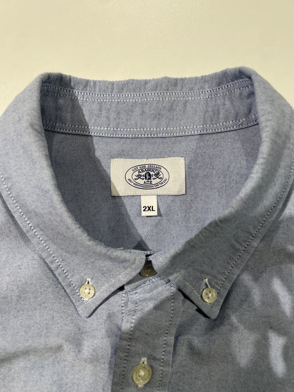 베이프 스카이 블루 원 포인트 싱글 포켓 옥스포드 셔츠 상품이미지7