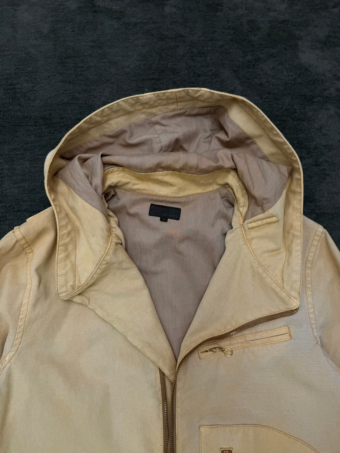 beams 캔버스 모토사이클 자켓 상품이미지2