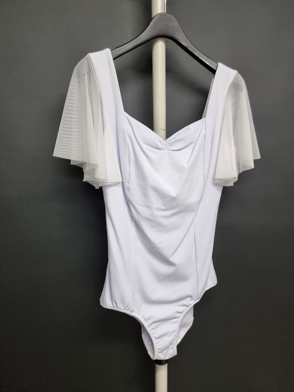 레이시 프릴 스퀘어넥 레오타드 성인발레 XL 상품이미지3