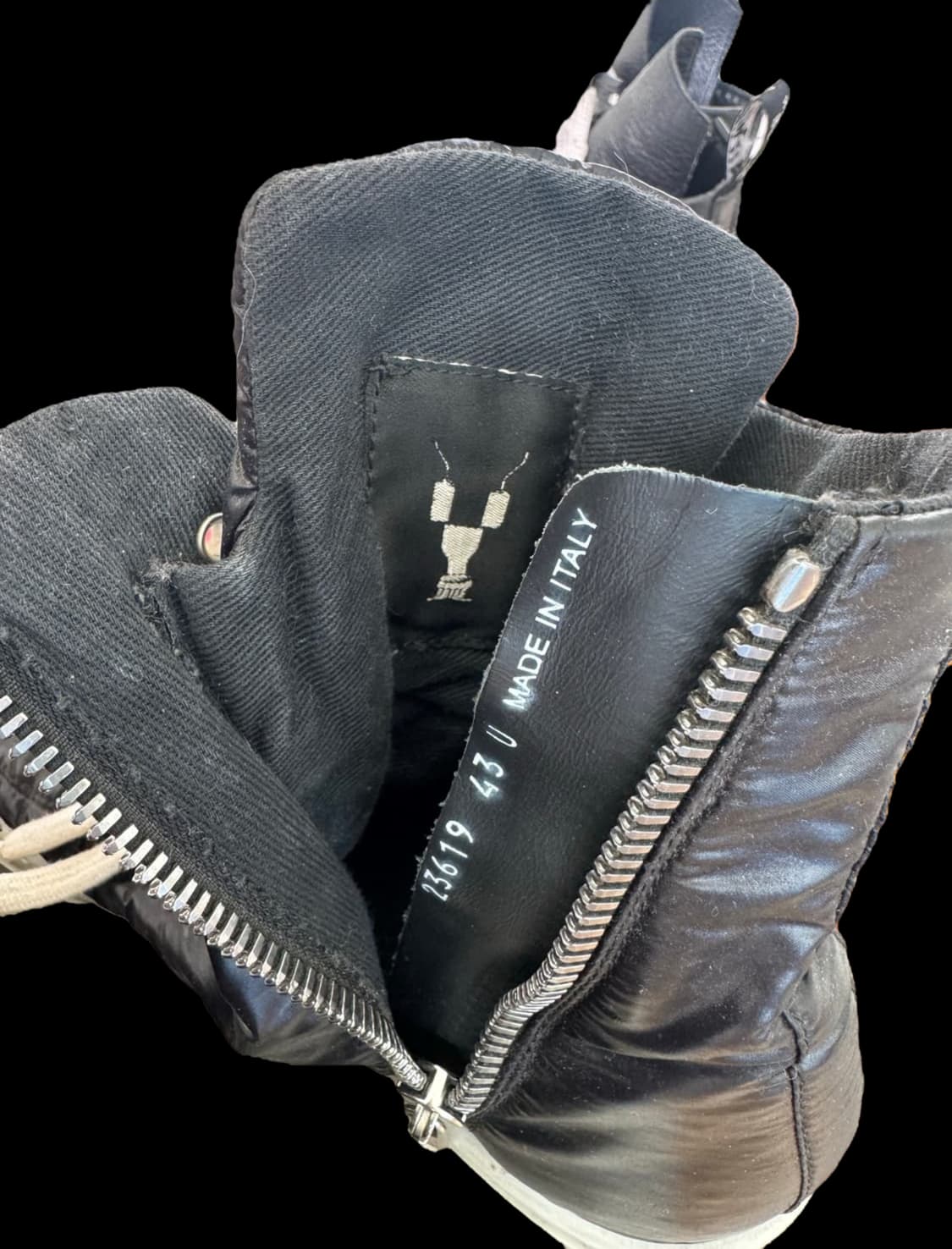 릭오웬스 다크쉐도우 라몬즈 하이 블랙 43 상품이미지3