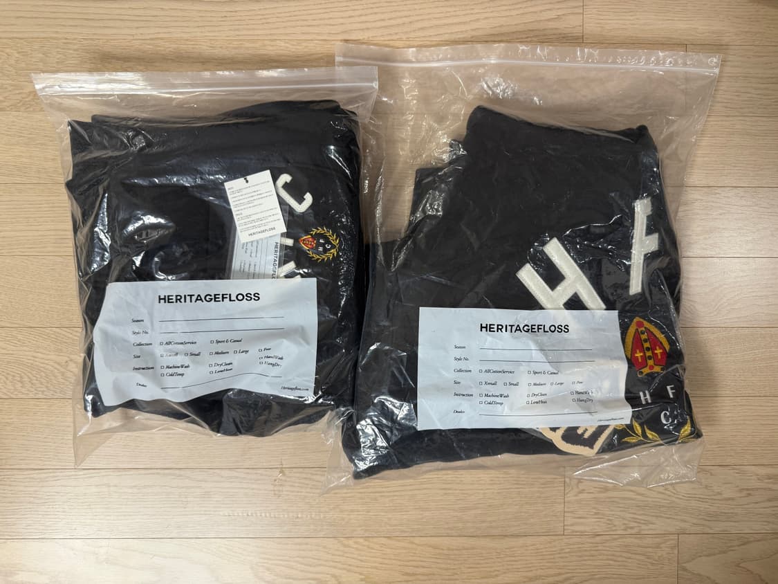 헤리티지플로스 10주년 후드 셋업 블랙 L 상품이미지10