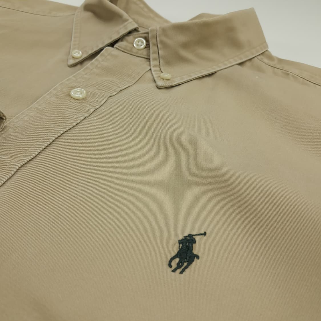 CN670 2XL 폴로 랄프로렌 베이지 긴팔 셔츠 남방 상품이미지5