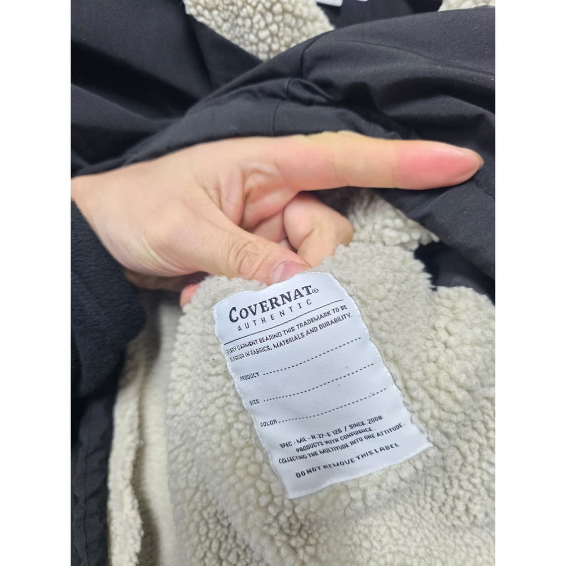 택포_ 커버낫 쉐르파 코치 자켓 L 상품이미지3