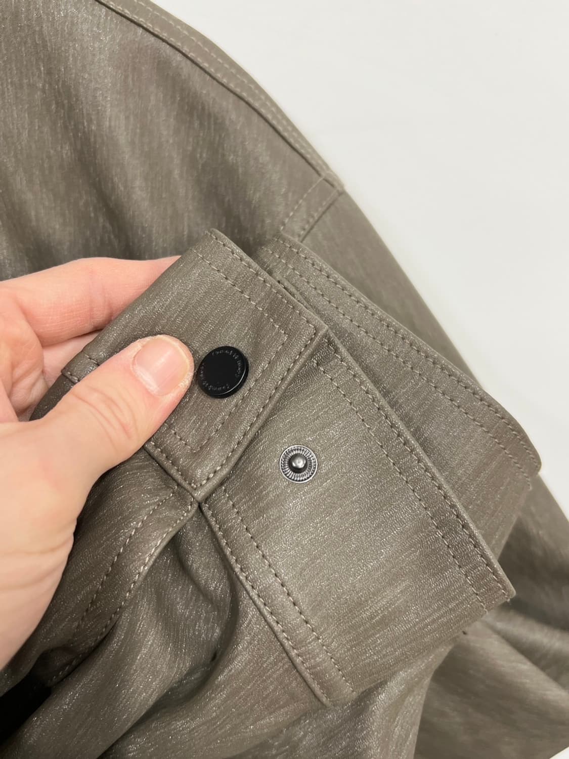 와키윌리 엔젤 페이크 레더 블루종 자켓 상품이미지4