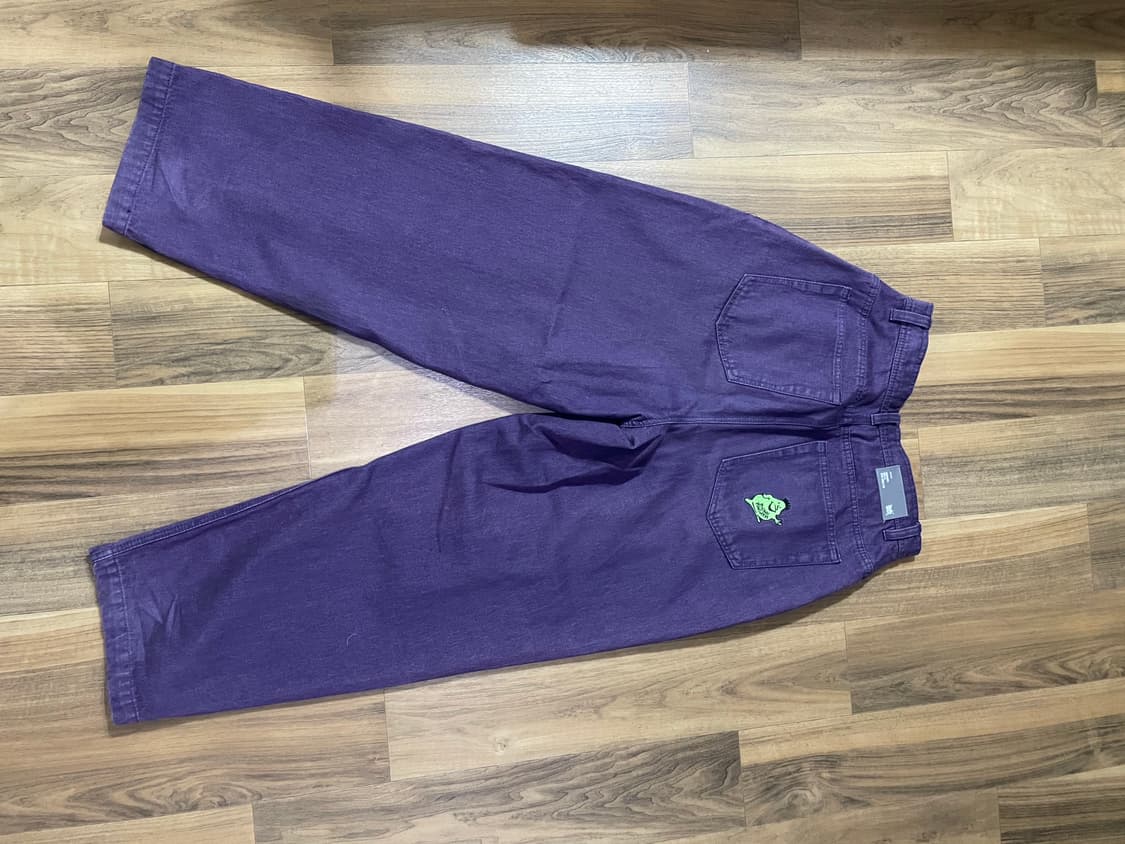 브라운브레스 퍼플 데님 와이드 팬츠 상품이미지2