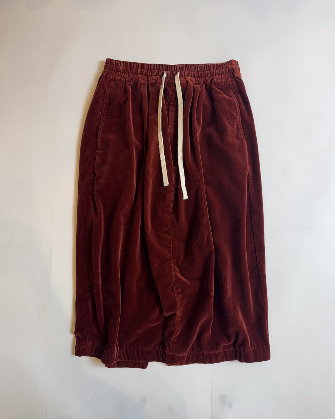 Burgundy brown Corduroy Wide Pants 상품이미지1