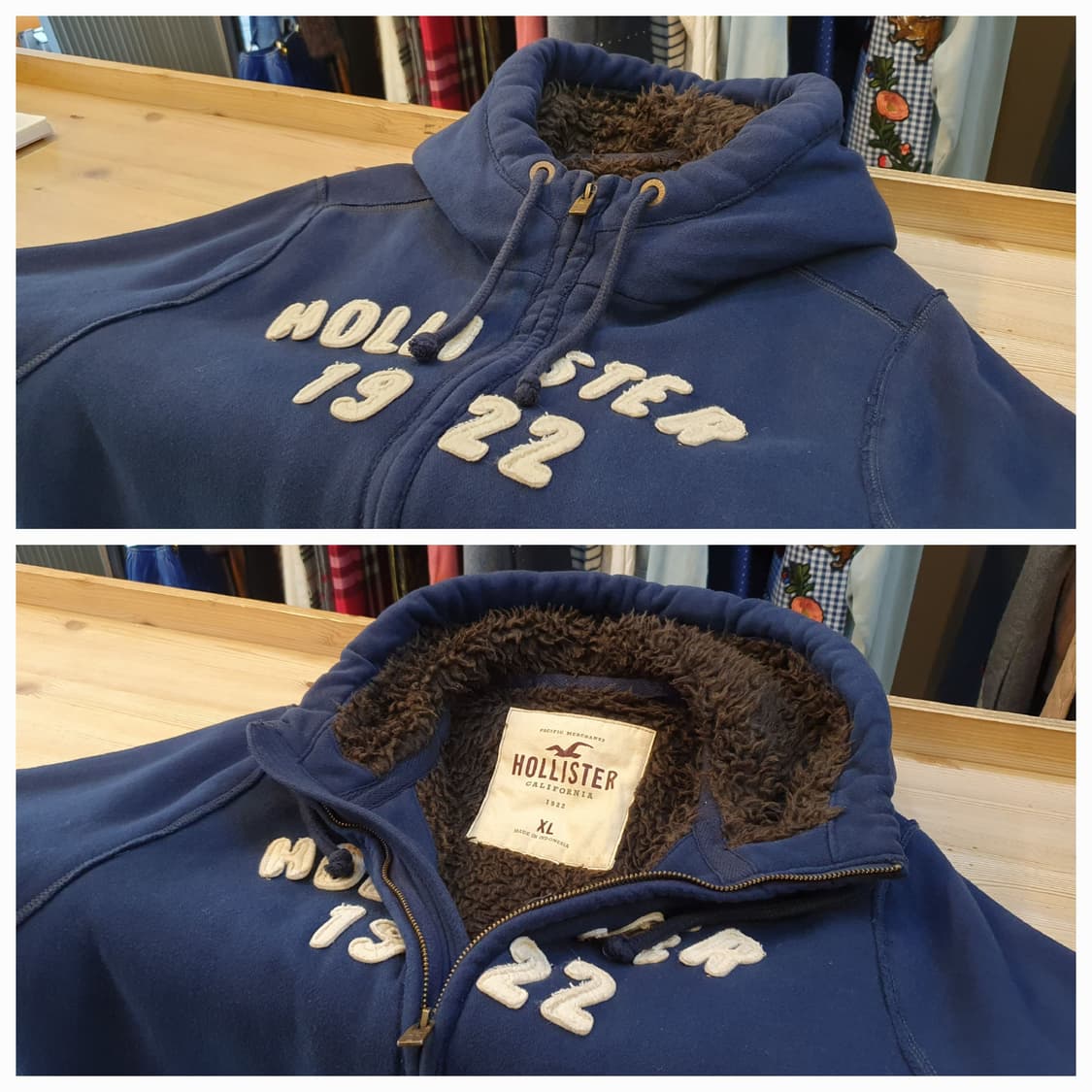 105.홀리스터 퍼 후드집업 상품이미지3