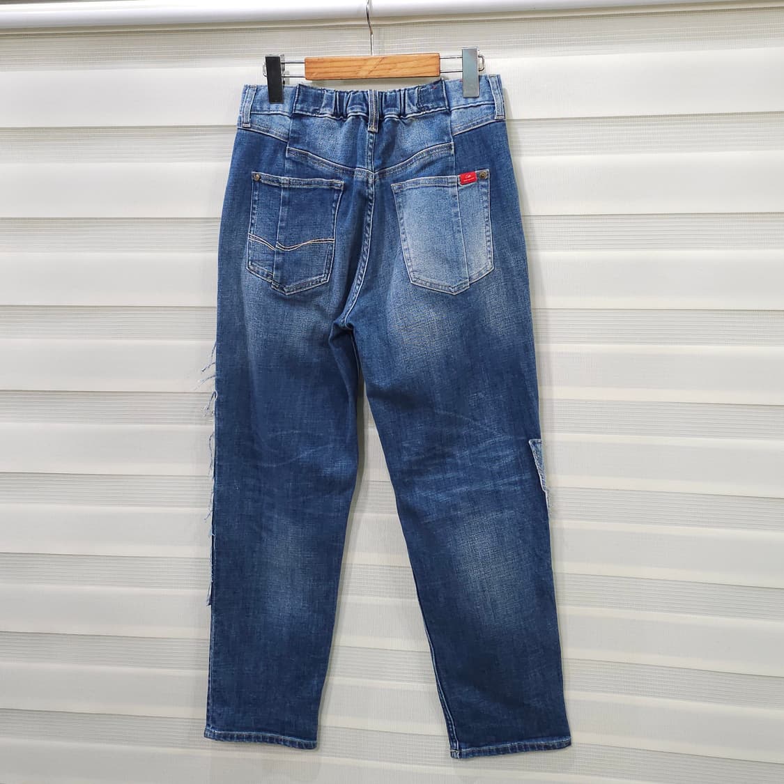 일본 CEPO 패치워크 데님팬츠- 우먼S 상품이미지6