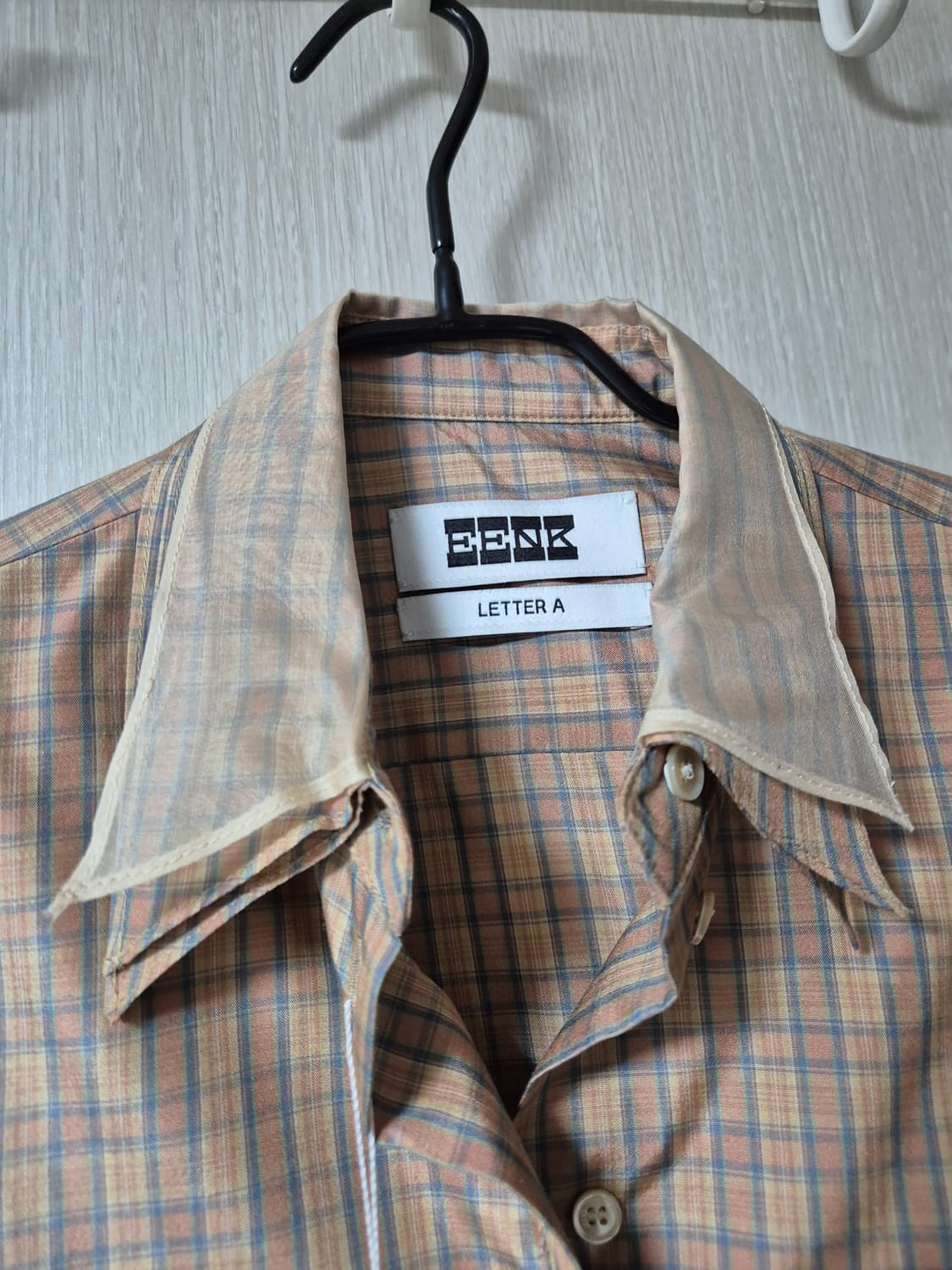 (25년) 잉크 EENK 오간자 레이어드 실크 셔츠 (새제품) 블라우스 상품이미지6