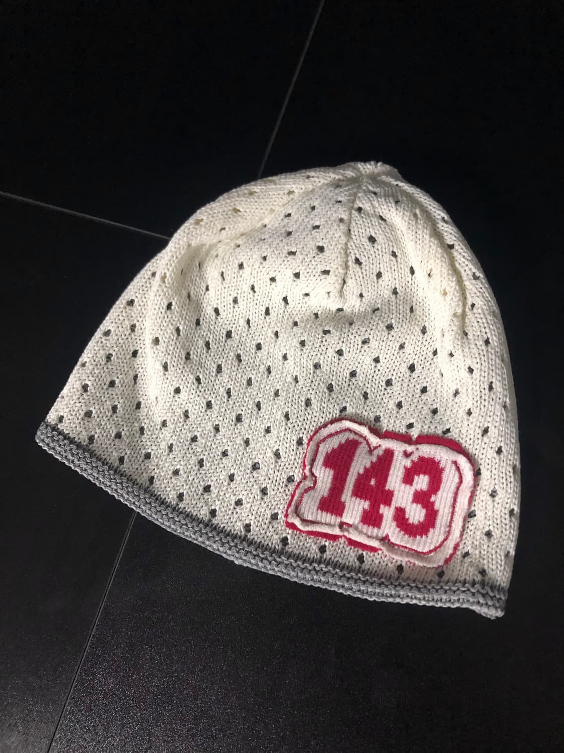 스컬프터 메쉬 니트 리버시블 비니 아이보리 상품이미지1