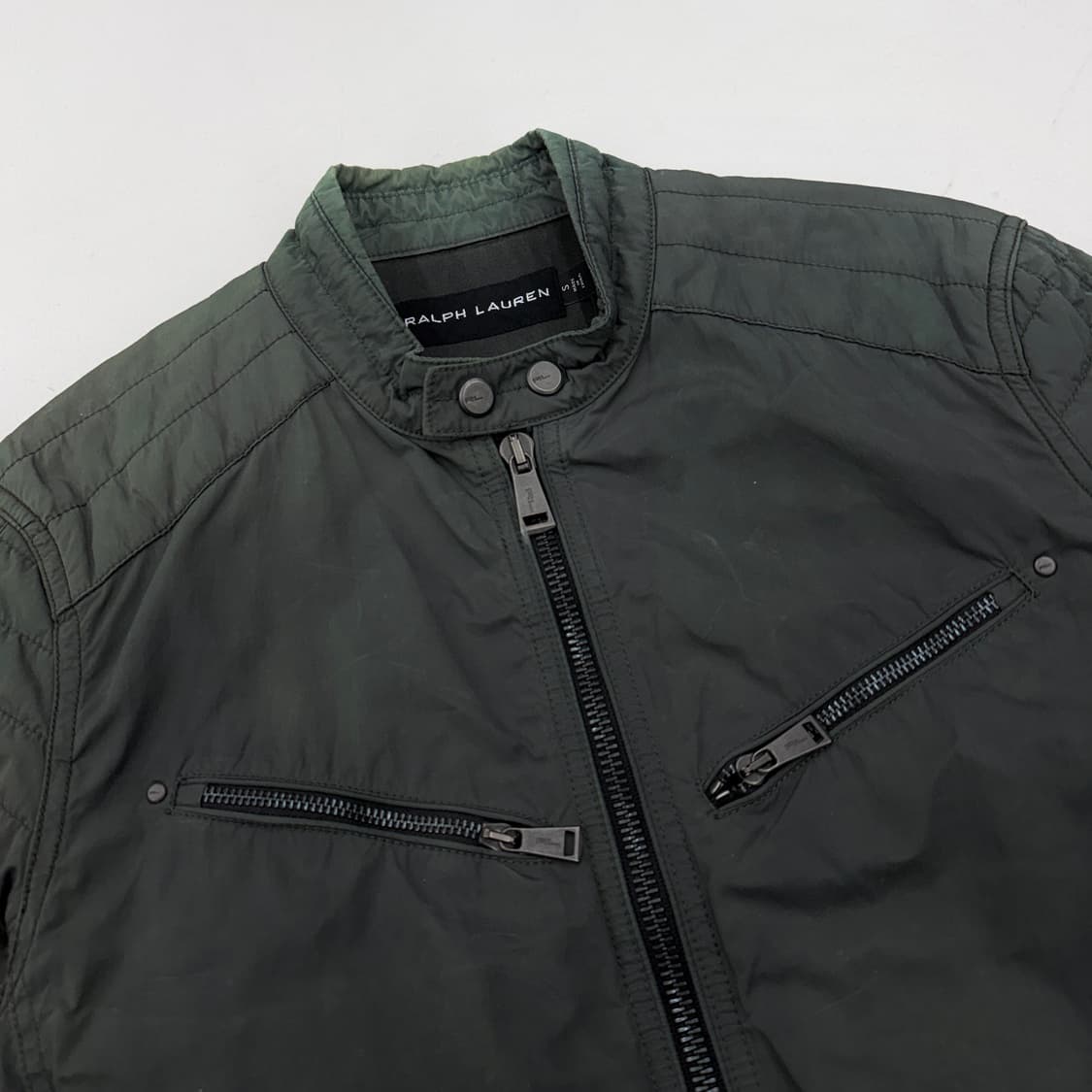 폴로 바이커 카키 멀티지퍼 레이싱 자켓 상품이미지3