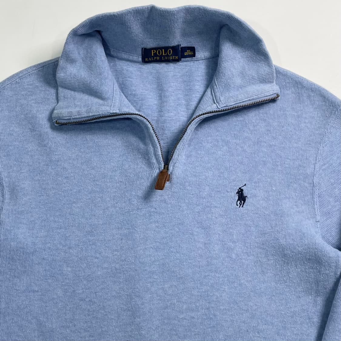 폴로 랄프로렌 스카이블루 반집업 상품이미지2