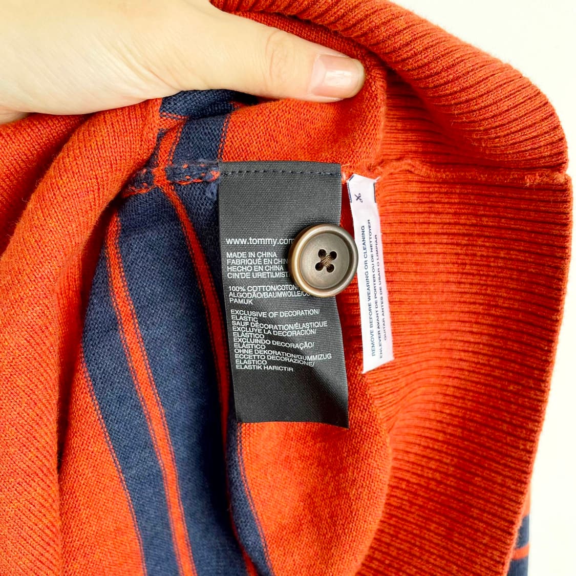 F1 타미힐피거 니트 가디건 M사이즈 상품이미지5