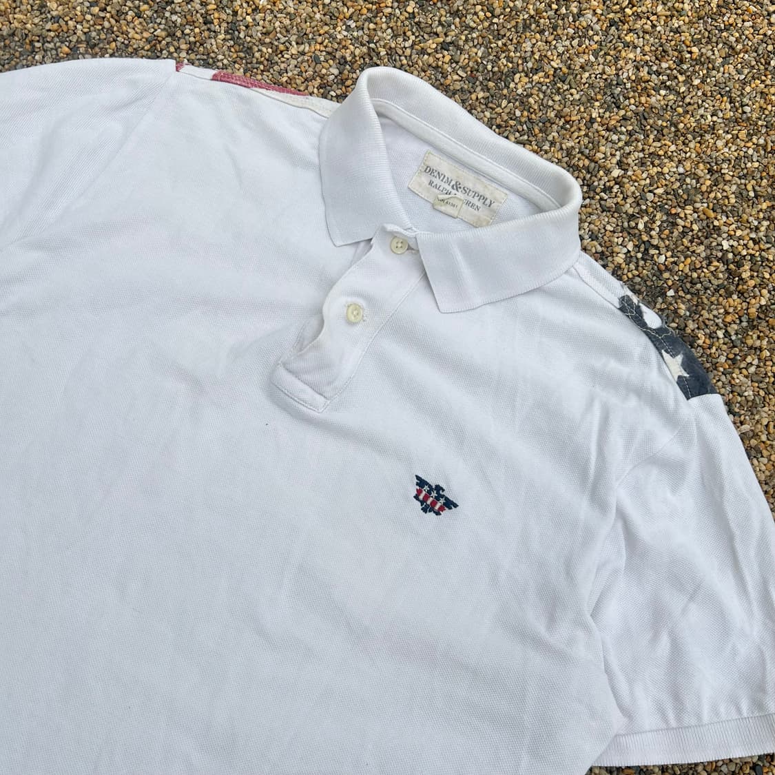 데님앤서플라이(Denim&Supply) 빈티지 성조기 카라 티셔츠 상품이미지2