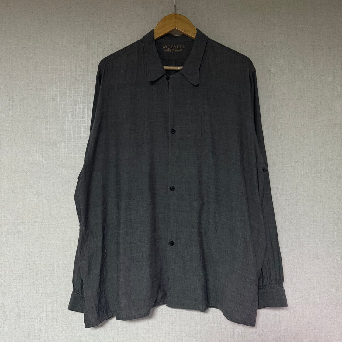 [XL]NICENESS 나이스네스 25AW S.THOM 오픈카라 셔츠자켓 상품이미지5