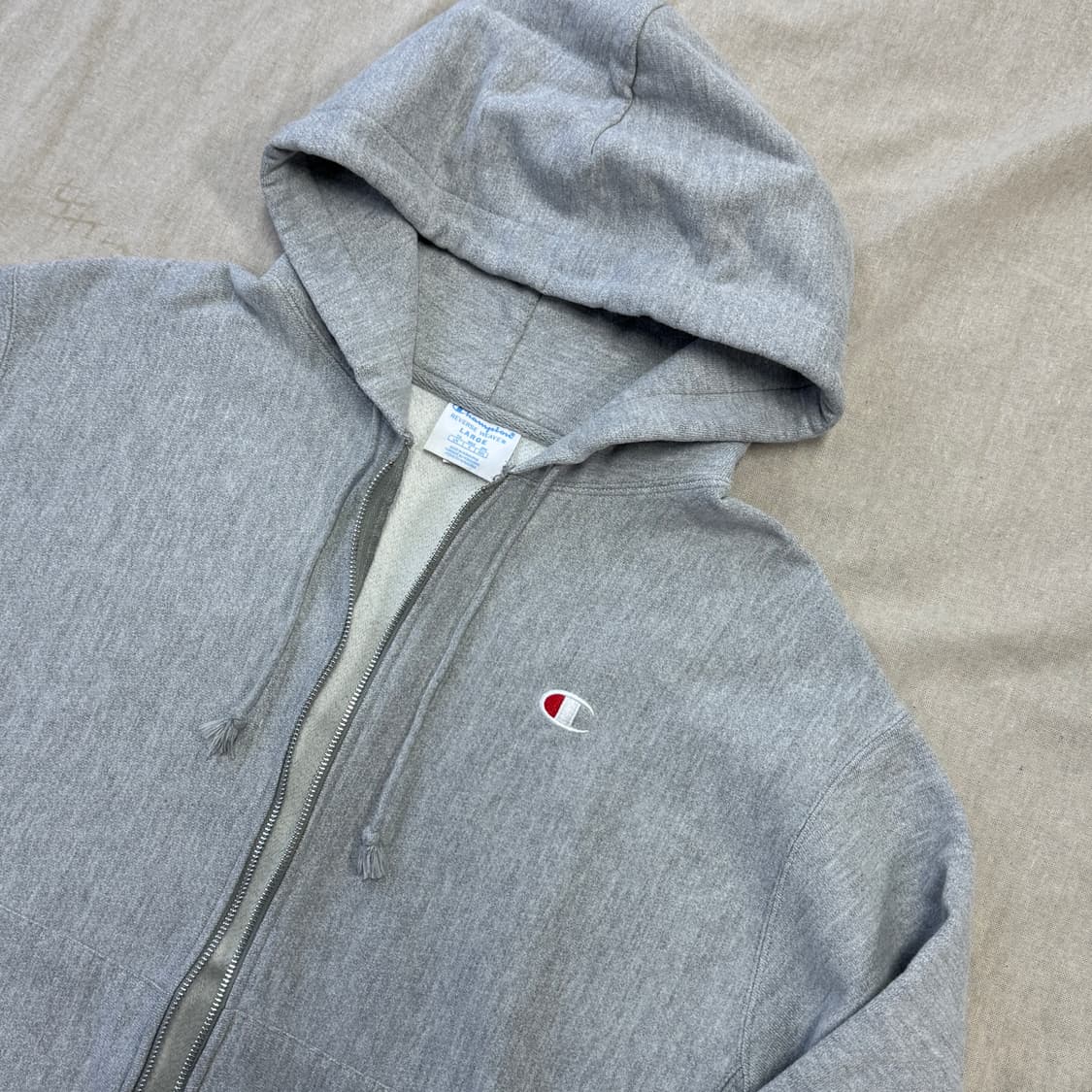 챔피온 리버스위브 그레이 후드집업 L 상품이미지2