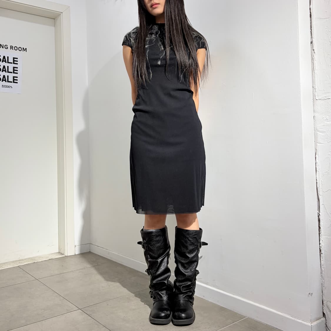 비비안탐 자수 롱원피스 상품이미지1