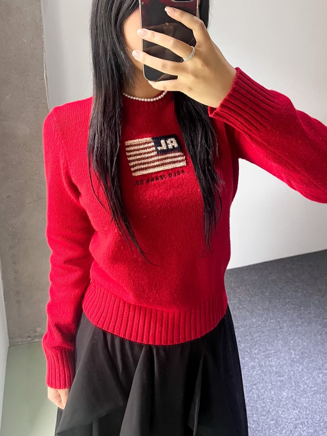 폴로진스 컴퍼니 스타 & 스트라이프 울 스웨터 상품이미지1