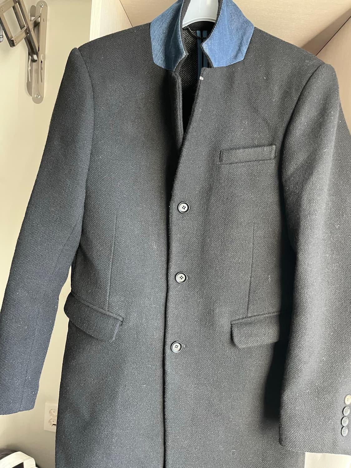 Diesel 스탠드 카라 울혼방 코트 상품이미지1