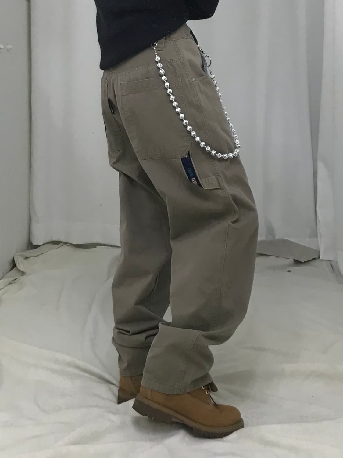 Southpolo jeans 베이지 힙합 카펜터 벌룬 팬츠 상품이미지3