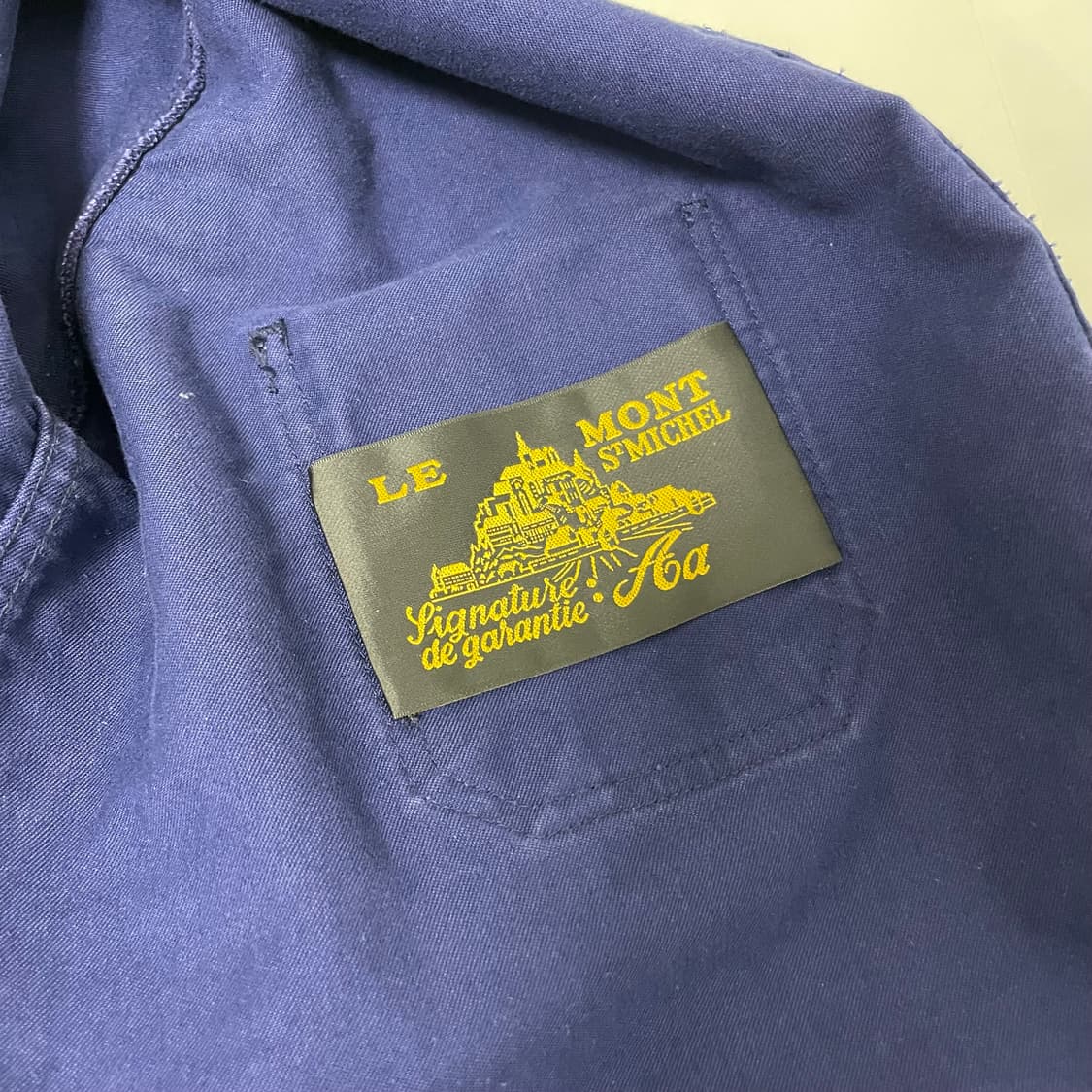 르몽생미셸 몰스킨 프렌치 워크자켓 프렌치 블루 50사이즈 상품이미지5